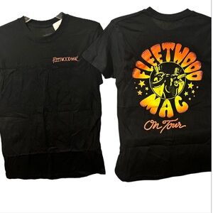 NWT Fleetwood Mac On Tour Black / Orange Band Tee Unisex Adult Size Small